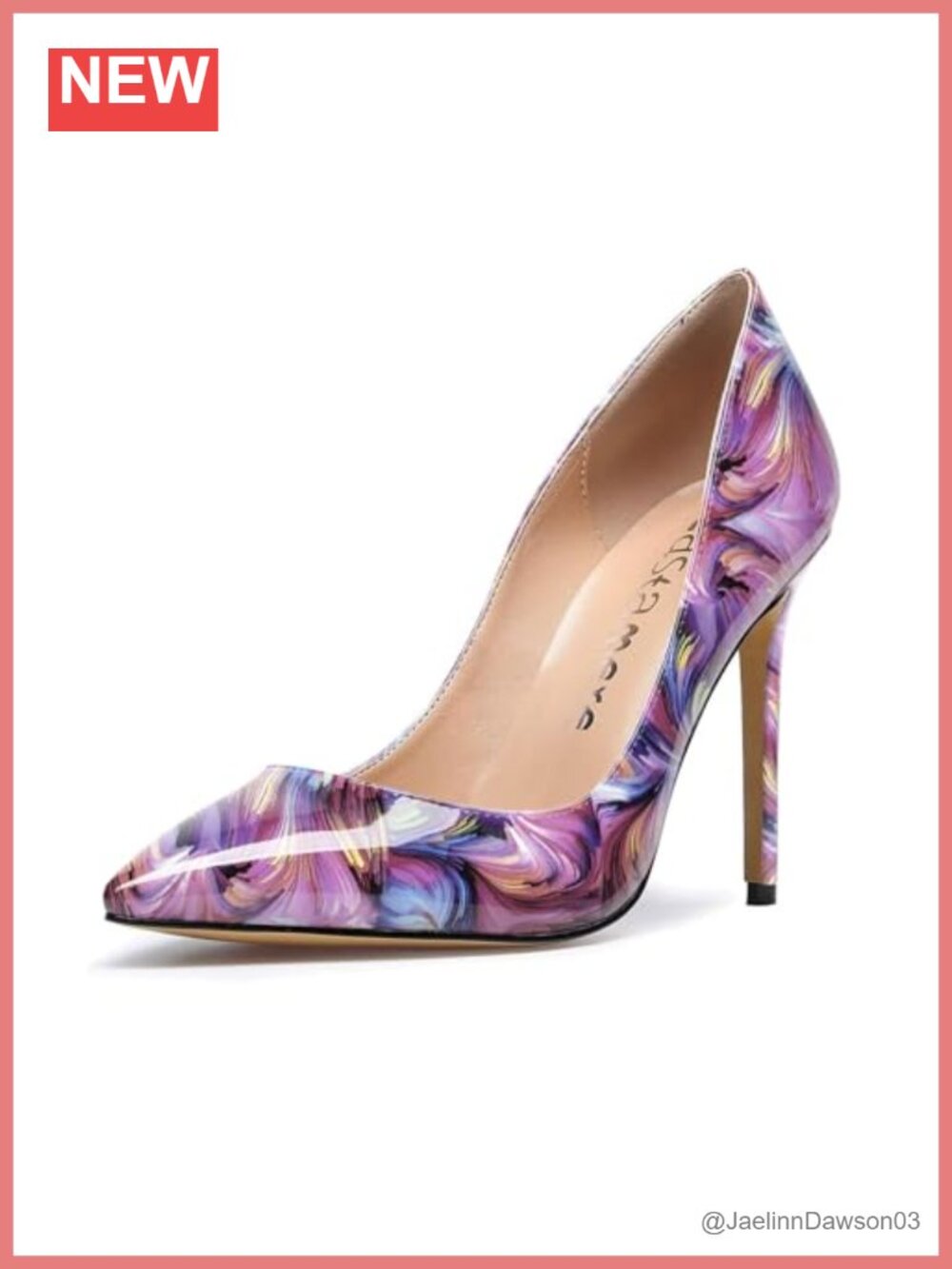 4 Inch Stiletto Heels Pointed Toe Slip-on Pumps Synthetic Women's Shoes